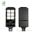 Lampione solare a led da esterno in alluminio smd 100w 300w